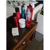 Image 1 : LOT OF HAIR PRODUCTS - SPRAYS, CONDITIONER, ETC