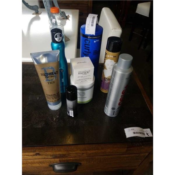 LOT OF HAIR PRODUCTS - SPRAYS, CONDITIONER, ETC