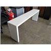 Image 2 : WHITE 75 INCH LONG SOFA TABLE