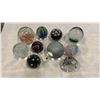 Image 1 : 10 ART GLASS PAPER WEIGHTS - ONE SIGNED LIMITED EDITION