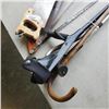 Image 3 : LOT OF SAWS WITH CANES AND WALKING STICKS