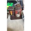 Image 2 : WIRE CABLE SLINGS, METAL BOX, WHEELBARROW WHEEL AND BOTTLE JACKS
