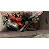 Image 2 : HUSKY TOOL BAG WITH SKILSAW, HAND PLANER, HAND CRANK WINCH