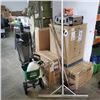 Image 1 : 2 GALLON GARDEN SPRAYER AND SCOTTS SPREADER WITH BUNDLE OF 4 GARDEN TOOLS