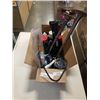 Image 1 : BOX OF AIR HORN, CAULKING GUN, AEROSOL SPRAY AND MORE