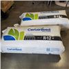 Image 1 : 2 PACKS OF CERTAINTEED FIBRE GLASS INSULATION R-12 THERMAL AND ACOUSTICAL BATTS 135 SQ FOOT PER BAG