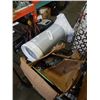 Image 1 : BOX OF NEW BUNGEE CORDS AND AIR CONDITIONER HOSE WITH PLATE