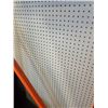Image 1 : 9 SHEETS OF 4FT X 5FT PEGBOARD AND 150 2 PC HOOKS