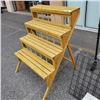 Image 1 : 4 TIER WOODEN PLANT RACK