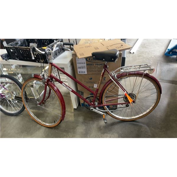 BROWN RALEIGH BIKE