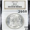 Image 1 : 1883-O Morgan Silver Dollar NGC - MS63