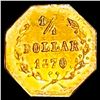 Image 2 : 1870 Octagon Liberty Gold 1/4 Dollar UNCIRCULATED