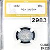 Image 1 : 1832 Capped Bust Dime PGA - MS64+