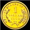 Image 2 : 1849 Rare Gold Dollar CLOSELY UNCIRCULATED