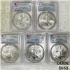 Image 1 : 2016 $1 Silver Eagle Set of 5 PCGS - MS70