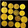 Image 1 : 16 Rare Gold Dollars NICELY CIRCULATED