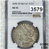 Image 1 : 1878 7TF Rev of 79 Morgan Silver Dollar NGC -