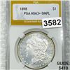 Image 1 : 1898 Morgan Silver Dollar PGA - MS63+ DMPL