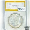 Image 1 : 1902 Morgan Silver Dollar PGA - MS64