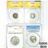 Image 1 : 1863-1949 Misc Coin Set of 4 ANACS, PCGS, PCI -