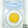 Image 1 : 1881 $10 Gold Eagle PCGS - MS60