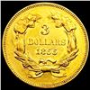 Image 2 : 1855 $3 Gold Piece UNCIRCULATED