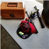 Image 2 : 2 FISHING RODS, STOOL, PAIR OF RUBBER BOOTS SIZE 10 AND TACKLE BOX