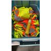 Image 2 : 2 TOTES OF EXTENTION CORDS AND HIGH VIS GEAR