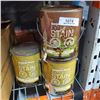 Image 1 : 3 CANS OF EXTERIOR DECK STAIN AND HARDWOOD FINISH