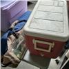 Image 2 : COLEMAN COOLER WITH OZARK TRAIL SCREEN HOUSE, 4 FOLDING CHAIRS AND MORE