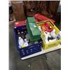 Image 1 : 2 CRATES OF SHOP FLUIDS AND TOOLBOXES