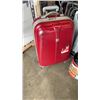 Image 2 : LUGGAGE BAG, FOLDING DECK CHAIR AND COCA COLA TIN WITH POWER SUPPLY AND SPEAKER