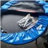 Image 2 : 3 EXECERSIZE TRAMPOLINES ONE HAS A NET ENCLOSURE OTHER 2 HAVE ! SET OF INTERCHANGAB LE LEGS