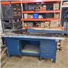 Image 1 : HEAVY DUTY WORK BENCH 73" X 36" X 38" STAINLESS TOP WITH RUBBERIZED COVER AND STORAGE