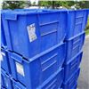 Image 2 : 10 BLUE AKRO BINS STACKING STORAGE BINS - OUTSIDE DIMENSIONS 20 X 12 X 12 INCHES