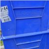 Image 3 : 10 BLUE AKRO BINS STACKING STORAGE BINS - OUTSIDE DIMENSIONS 20 X 12 X 12 INCHES