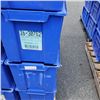 Image 5 : 10 BLUE AKRO BINS STACKING STORAGE BINS - OUTSIDE DIMENSIONS 20 X 12 X 12 INCHES