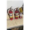 Image 3 : 5 CHARGED FIRE EXTINGUISHERS