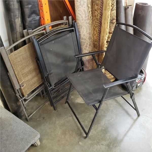 6 FOLDING PATIO CHAIRS