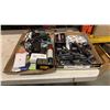 Image 1 : 2 TRAYS OF NEW E CIG CARTIRDGES, CHARGERS, LIQUID AND ELECTRONICS