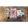 Image 1 : THREE MAGNIFYING GLASSES, ONE ZIPPO KEY HOLDER, AND "JUST FOR FUN" MOSQUITO TRAP