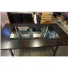 Image 2 : AS NEW MAZIN TABLE W/ GLASS INSERT AND WINE RACK