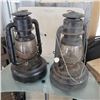 Image 1 : PAIR OF DIETZ JUPITER 2500 OIL LAMPS