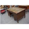 Image 2 : 7 DRAWER DOUBLE PEDESTAL DESK WITH LEATHER INSERT