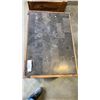 Image 3 : PAIR OF MAGNUSSEN HOME RECLAIMED WOOD STONE TOP 1 DRAWER ENDTABLES