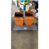 Image 1 : 2 GLAZED POTTERY PLANTERS 18 INCHES TALL