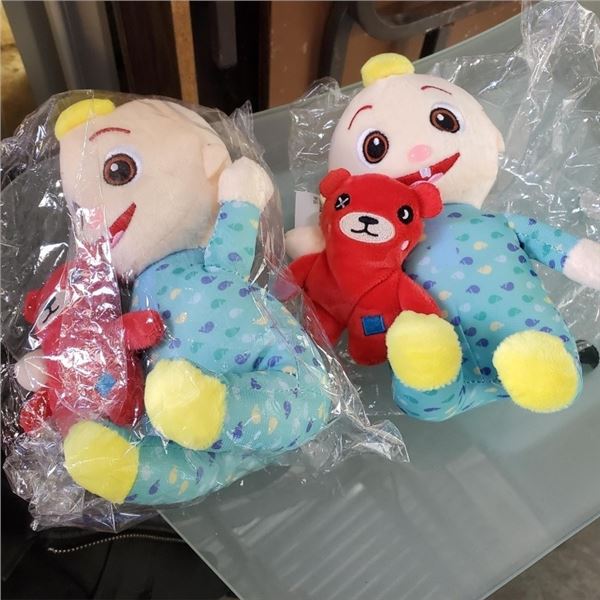 2 NEW JJ COCOMELON MUSICAL BEDTIME DOLL RETAIL $120