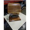 Image 1 : WOOD FIREPLACE TABLE LAMP HAND MADE
