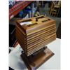 Image 2 : WOOD FIREPLACE TABLE LAMP HAND MADE
