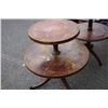 Image 3 : 2 ANTIQUE PARLOUR TABLES - 2 TIER AND 3 TIER
